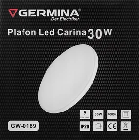 Germina LED prisadené stropné svietidlo 30W okrúhle - neutrálna biela