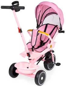 Trojkolka  2 v 1 S otočným sedadlom, ružová - ECOTOYS