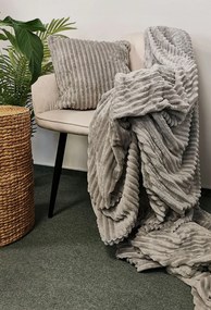 Dekorstudio Luxusná svetlosivá obliečka na vankúš s vytláčaným vzorom LEA