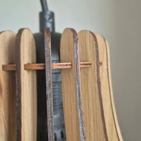 Luster na lanku TUCCI 1xE27/60W/230V pr. 29 cm dub