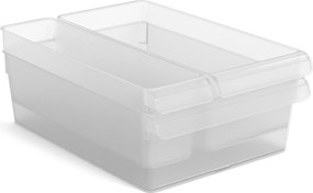 2. akosť - Sada 3ks organizérov do chladničky, ROTHO LOFT FRIDGE, antibakteriálna 5l+3l+1,5l