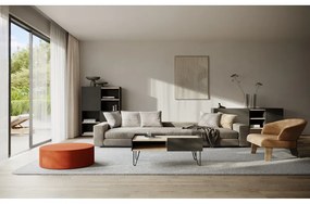 Čierna matná knižnica 100x147 cm Nina - TemaHome