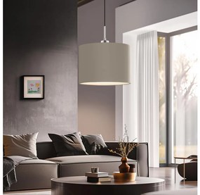 Eglo - LED  Luster na lanku TUNJA 1xE27/60W/230V taupe