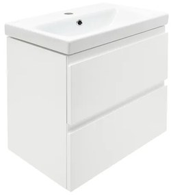 Cersanit Dormo kúpeľňová skrinka s umývadlom 50x34,5x63 cm biela lesk SIKONCMO006BL