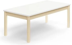 Stôl DECIBEL, 1400x700x530 mm, akustický HPL, breza/biela