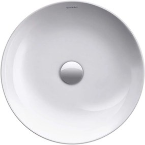 DURAVIT Cape Cod okrúhle umývadlo na dosku bez otvoru, bez prepadu, priemer 430 mm, biela, s povrchom WonderGliss, 23284300001