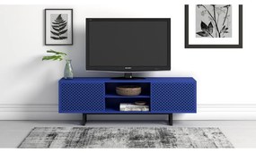 Modrý TV stolík Woodman Camden Diamond