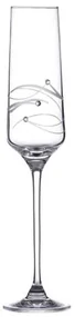 Diamante Spiral Swarovski poháre na sekt 190 ml