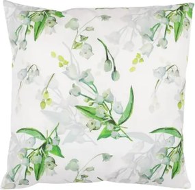 Dekoračná obliečka na vankúš Biele konvalinky, 45x45 cm%