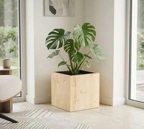 AMADEA Drevený obal na kvetináč, 27x27x27 cm Český výrobok