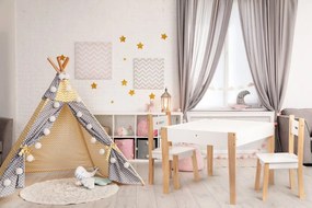 Stolík s dvoma stoličkami, sada detského nábytku