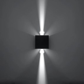 Sollux Lighting Nástenné svietidlo LUCA čierne LED IP54