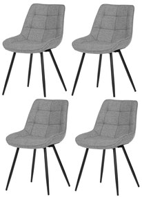 Súprava jedálenských stoličiek CT-395 SIL2, 4 ks