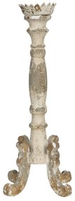 Vintage kovový svietnik s patinou - Ø 19 * 54 cm