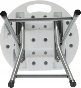 Skladací cateringový stolček - biely