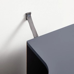 Kúpeľňová skrinka pod umývadlo, výška 60 cm, šedá