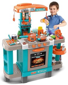 Detská kuchynka, viac typov, veľká, tyrkysová