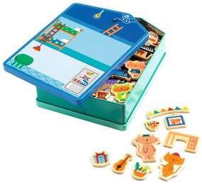 Plechový domček s magnetmi