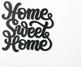 drevko Nálepka na stenu Home Sweet Home Rozmer obrazu: 40 x 40,5 cm, Farba dekorácie: Čierna