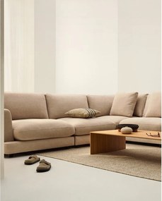 Béžová ženilková rohová pohovka Gala – Kave Home