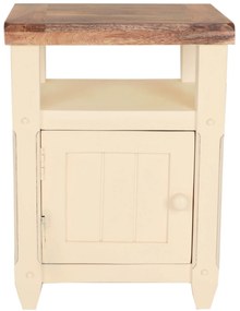 furniture-nabytek.cz - Drevený nočný stolík z masívu mango 45x60x40