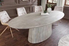 Oválny jedálenský stôl Movement 220 cm sivé mango
