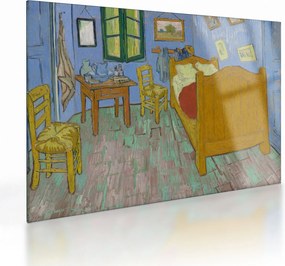 Sklenený obraz - Vincent van Gogh, The Bedroom, reprodukcia (70x50 cm)
