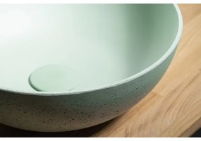 Sapho - Umývadlo na dosku FORMIGO Ø 39 cm betón/zelená