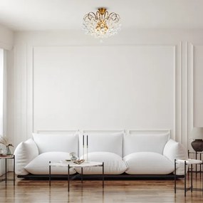 Brilagi - Prisadený luster CRYSTAL 6xE14/60W/230V bronzová