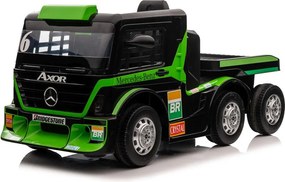 LEAN CARS Elektrické autíčko Mercedes s návesom XMX622B, LCD, zelené