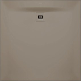 DURAVIT Sustano štvorcová sprchová vanička z materiálu DuraSolid, Antislip, 1200 x 1200 x 30 mm, matná béžová, 720279640000000
