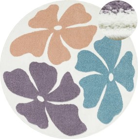 Koberec Lima M183A krémový / fialový