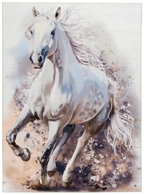Obsession, Detský kusový koberec Torino kids 235 WHITE HORSE, 160x230, biela, detská izba