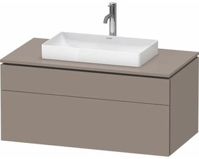 DURAVIT L-Cube závesná skrinka pod umývadlo na dosku, 2 zásuvky, 1020 x 550 x 482 mm, bazalt matný, LC4881043430000