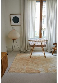 Okrovožltý prateľný ručne tkaný bavlnený koberec 140x200 cm Sweet Honey – Lorena Canals