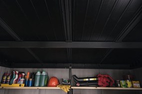 Záhradný domček Keter Artisan 7x7 grafitový/šedý, s podlahou