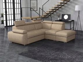 Rohová sedačka Gozo 2RR1P (hnedá) (s úl. priestorom) (p)