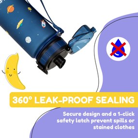 Klarstein Wakaba, fľaša na pitie, 400 ml, Tritan, BPA-free