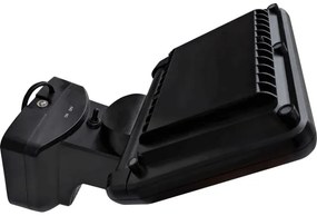 LED solárny reflektor TOMI LED/10W/7,4V 1800 mAh IP44 čierny s čidlom