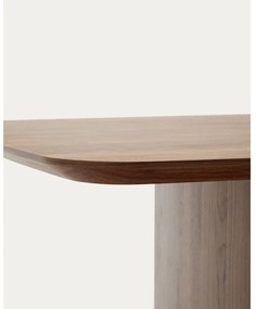 Hnedý jedálenský stôl v dekore orecha 100x200 cm Litto – Kave Home