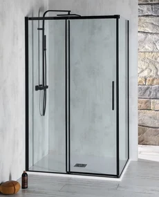 Polysan Polysan, ALTIS BLACK obdĺžniková sprchová zástena 1500x900 mm, L/P varianta, AL4212BAL6012B