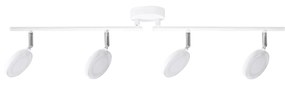PLX LED stropné bodové osvetlenie COOPER, 4x5W, teplá biela, biele