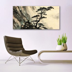 Obraz plexi Maľovaný strom umenie 120x60 cm