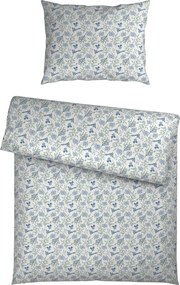 XXXLutz POSTEĽNÁ BIELIZEŇ, flanel, modrá, biela, 140/200 cm Esposa - Obliečky & plachty - 005699008501