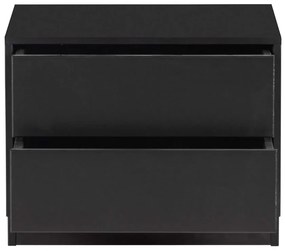 Čierna TV zostava z borovicového dreva 206x40 cm Finca – WOOOD