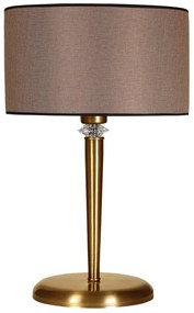Stolní lampa Maya béžová/zlatá