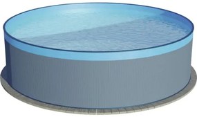 Bazén s oceľovou stenou Planet Pool samotný bazén ANTRAZIT/Blue 450 x 122 cm