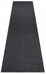 Kusový koberec Decra čierny atyp 60x250cm