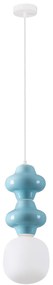 LED modro-biely moderný luster Clio 2