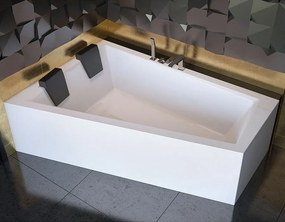 Besco Akrylátová asymetrická vaňa Intima Duo 170x125 (180x125) BESCO-Rozmery: 170x125, BESCO-Farba: Biela, BESCO-Orientácia: Pravá